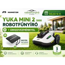 YUKA mini 2 1000 robotfűnyíró + ajándék mini garázs