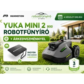 YUKA mini 2 800 robotfűnyíró + ajándék mini garázs